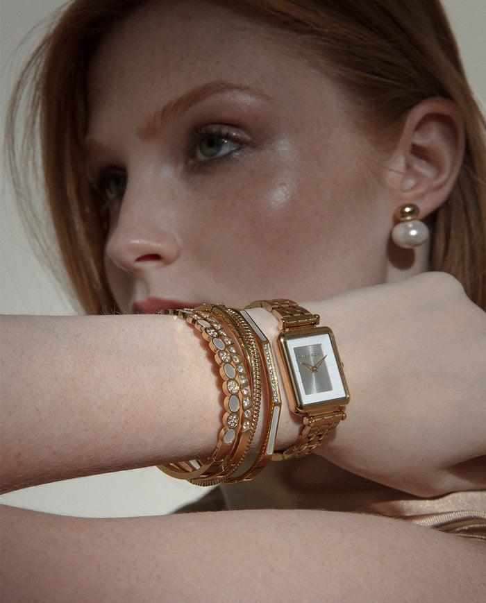 viceroy Reloj caja de acero Ip dorado y brazalete de acero Ip dorado con movimiento cuarzo Tienda