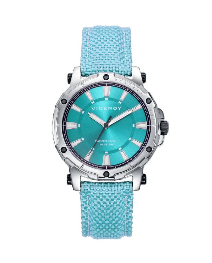 viceroy Reloj de mujer Heat con caja de acero y correa de Nylon azul Solo queda un día