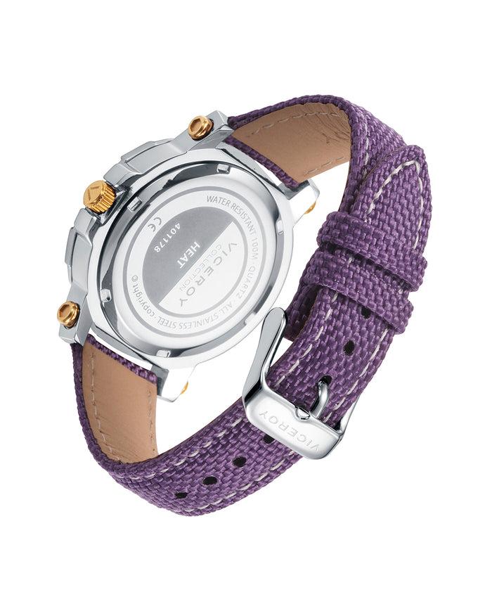 viceroy Reloj de mujer Heat con caja de acero y correa de Nylon morado Superdescuento