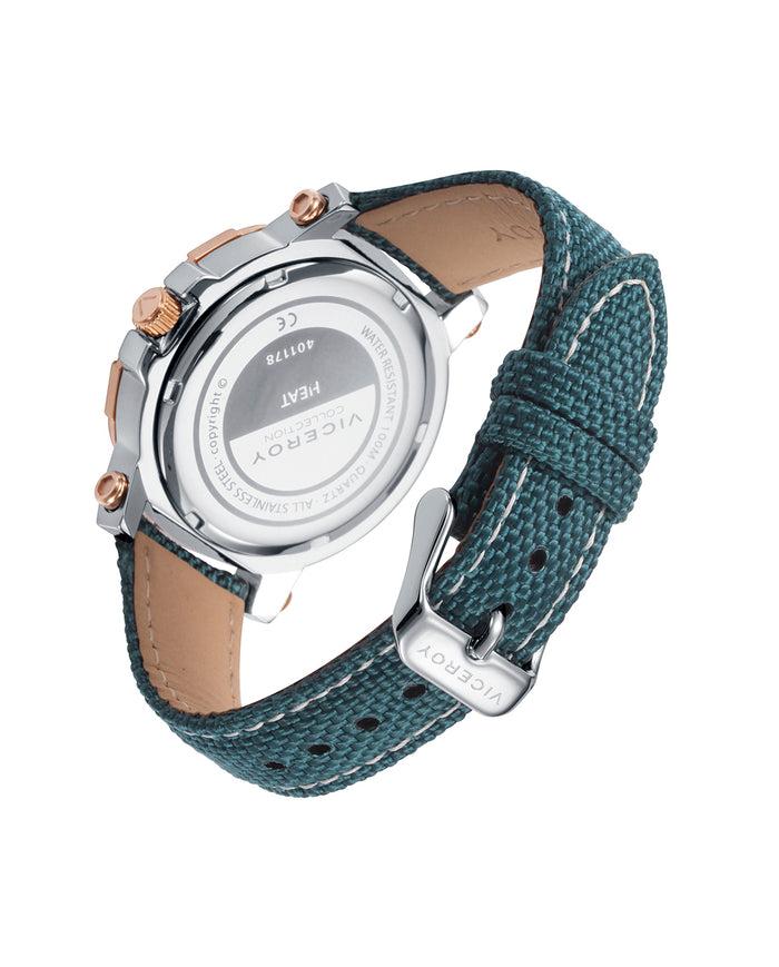viceroy Reloj de mujer Heat con caja de acero bicolor y correa de Nylon azul Grandes descuentos