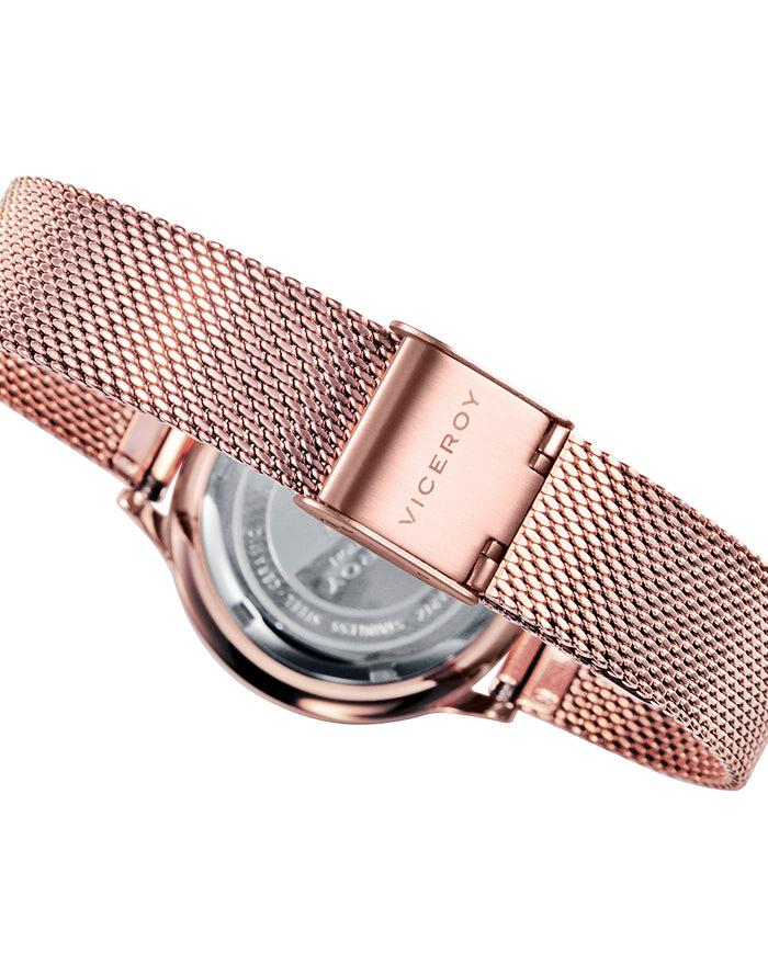 viceroy Reloj de mujer Cerámica de acero en negro con IP rosa Liquidación