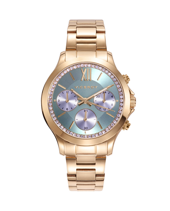 viceroy Reloj de mujer Chic con caja y brazalete de acero en Ip dorado Oferta exclusiva