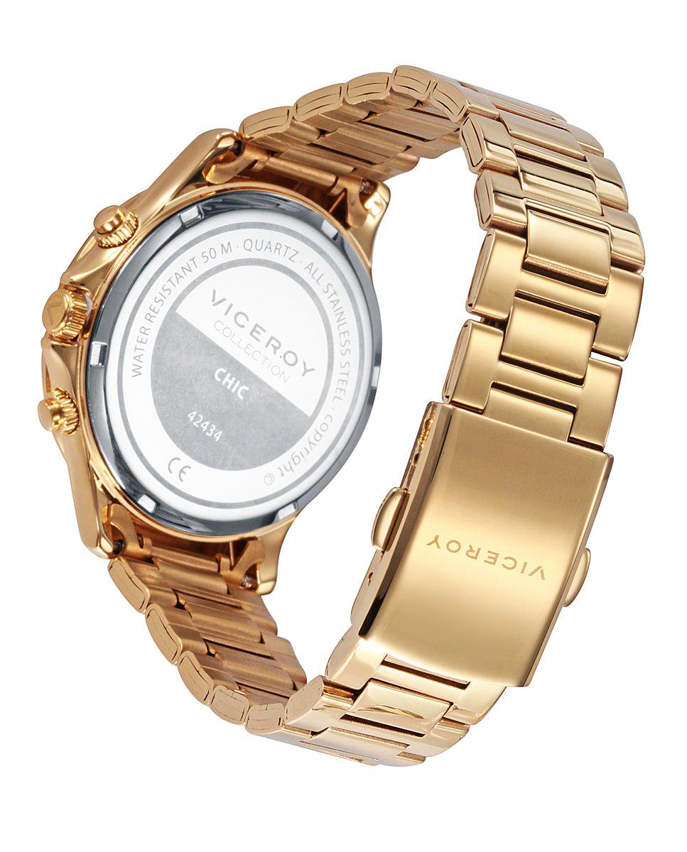 viceroy Reloj de mujer Chic con caja y brazalete de acero en Ip dorado Oferta exclusiva