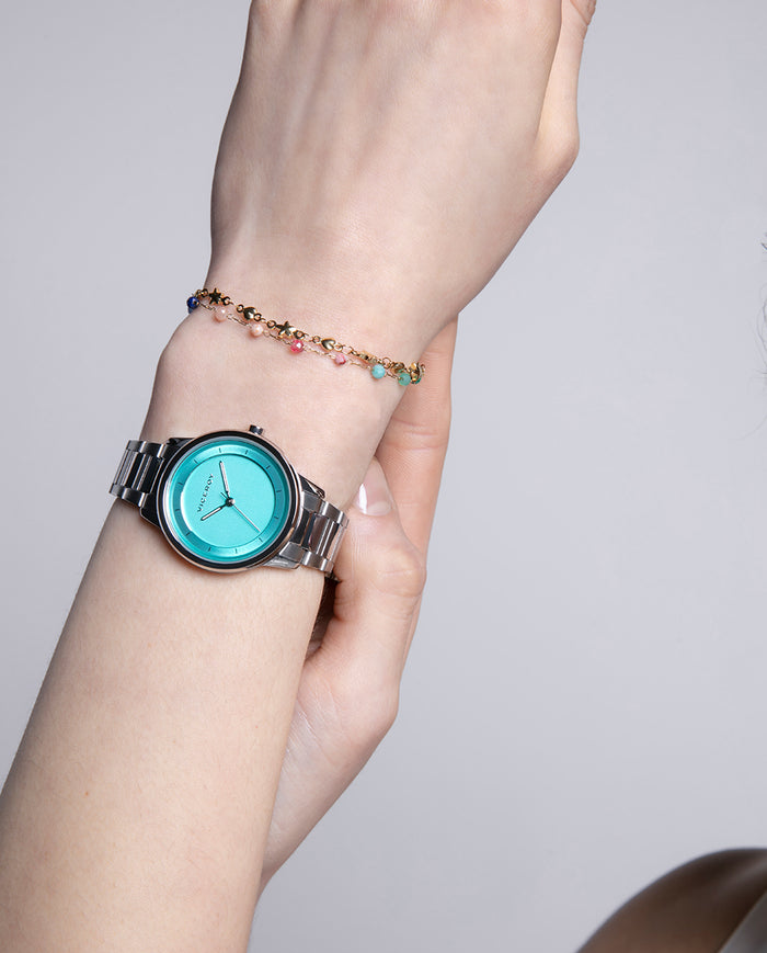 viceroy Reloj para mujer en acero con esfera turquesa Oferta especial de fábrica