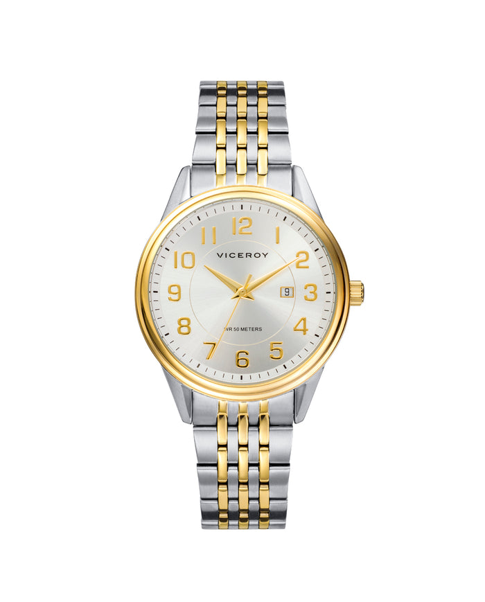 viceroy Reloj de mujer Grand 3 agujas de acero con IP dorado Tienda de fábrica