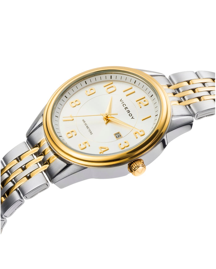 viceroy Reloj de mujer Grand 3 agujas de acero con IP dorado Tienda de fábrica
