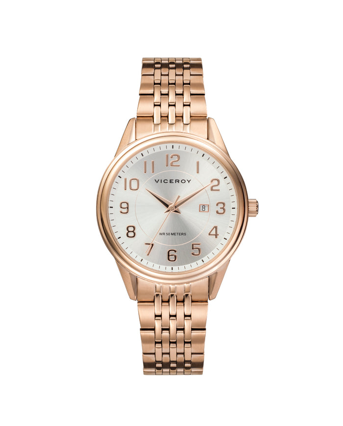 viceroy Reloj de mujer Grand 3 agujas de acero IP rosado Limitado a 3 días