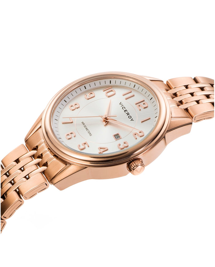 viceroy Reloj de mujer Grand 3 agujas de acero IP rosado Limitado a 3 días