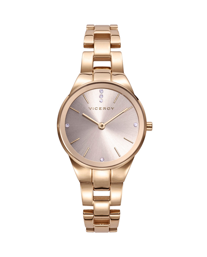 viceroy Reloj de mujer Kiss con caja y brazalete de acero dorado En oferta