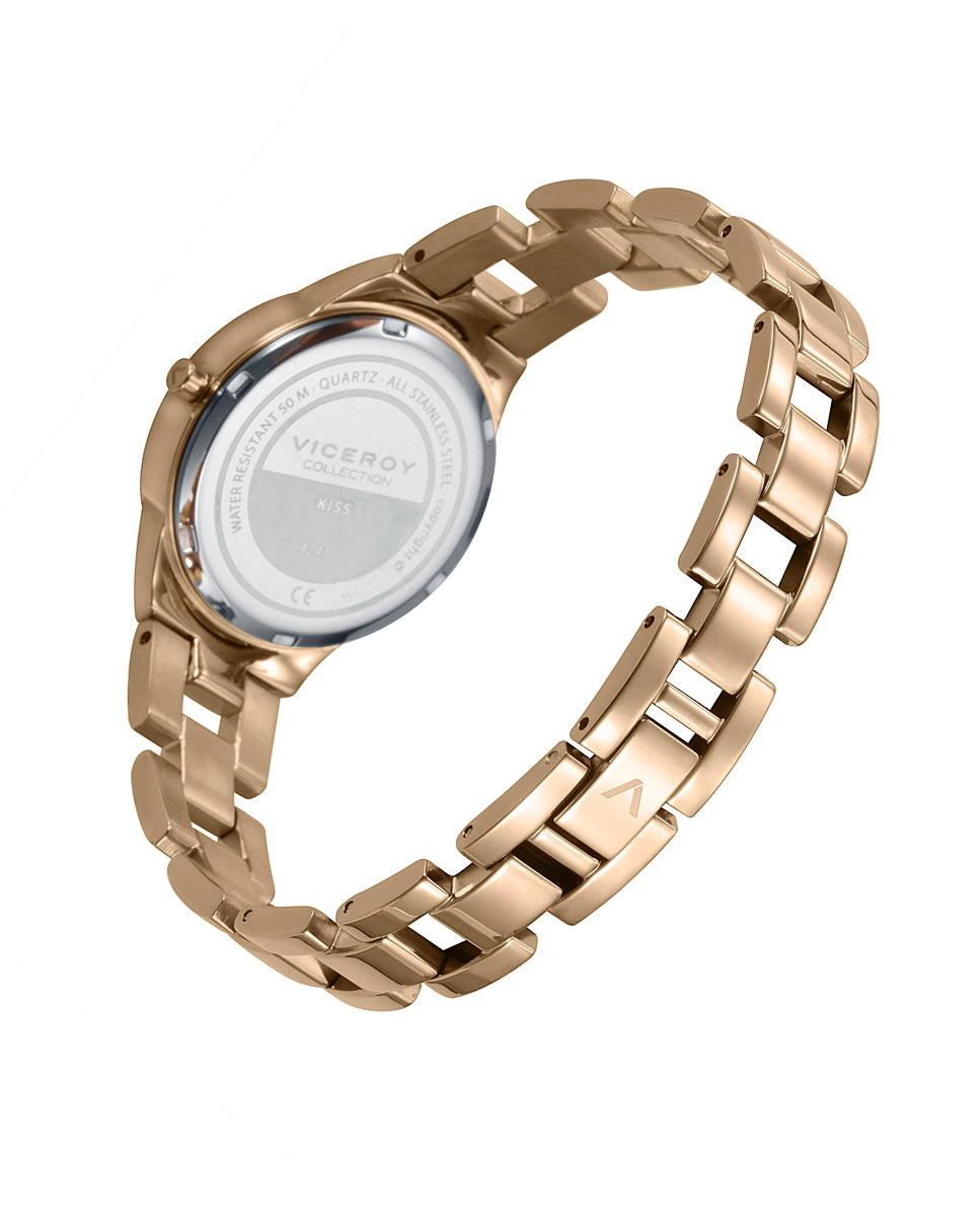 viceroy Reloj de mujer Kiss con caja y brazalete de acero dorado En oferta