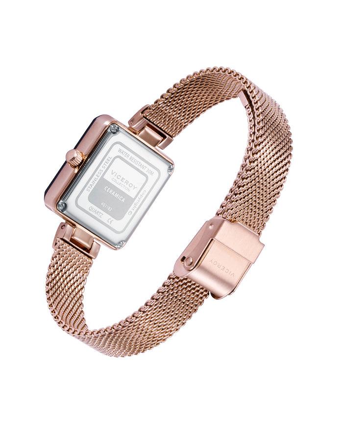 viceroy Reloj de Mujer Cerámica caja y malla milanesa de acero en Ip rosa Ofertas de temporada