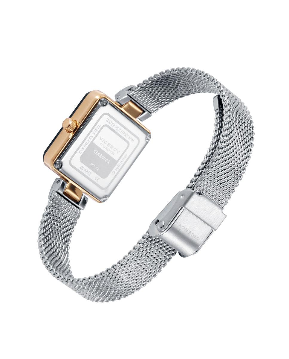 viceroy Reloj de Mujer Cerámica caja Ip dorado y malla milanesa de acero Ofertas especiales