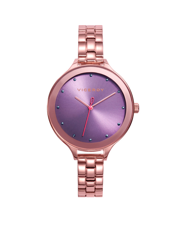 viceroy Reloj de mujer Kiss 3 agujas de acero con esfera morada Rebajas