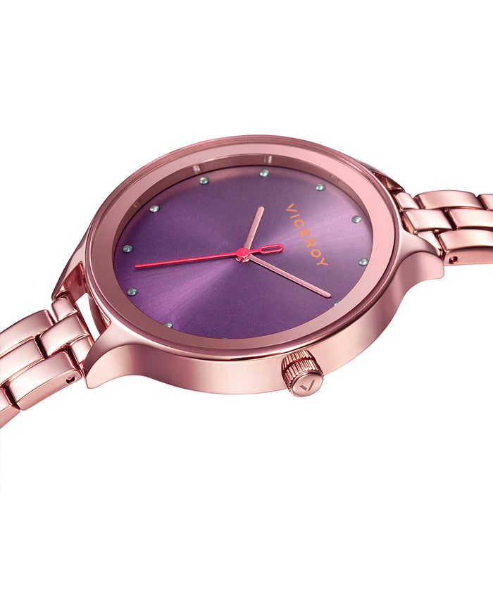 viceroy Reloj de mujer Kiss 3 agujas de acero con esfera morada Rebajas