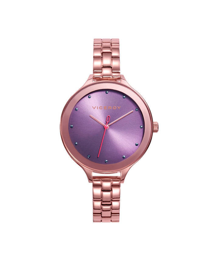 viceroy Reloj de mujer Kiss 3 agujas de acero con esfera morada Rebajas