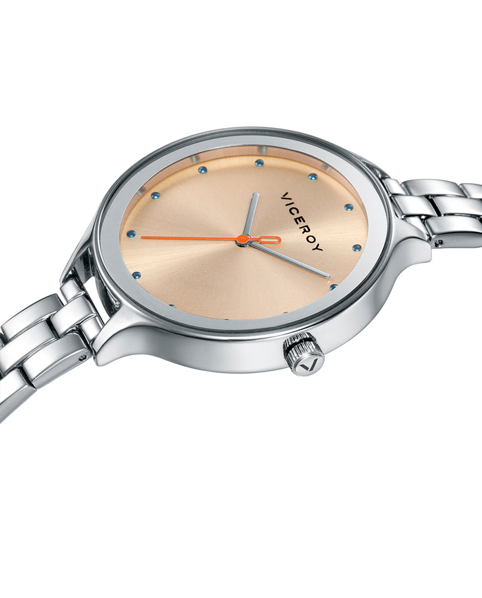 viceroy Reloj de mujer Kiss 3 agujas de acero y esfera rosa Ofertas