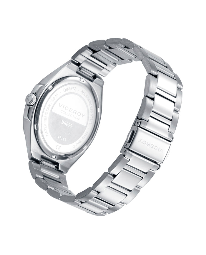 viceroy Reloj de acero con esfera azul con cronógrafo Rebajas baratas