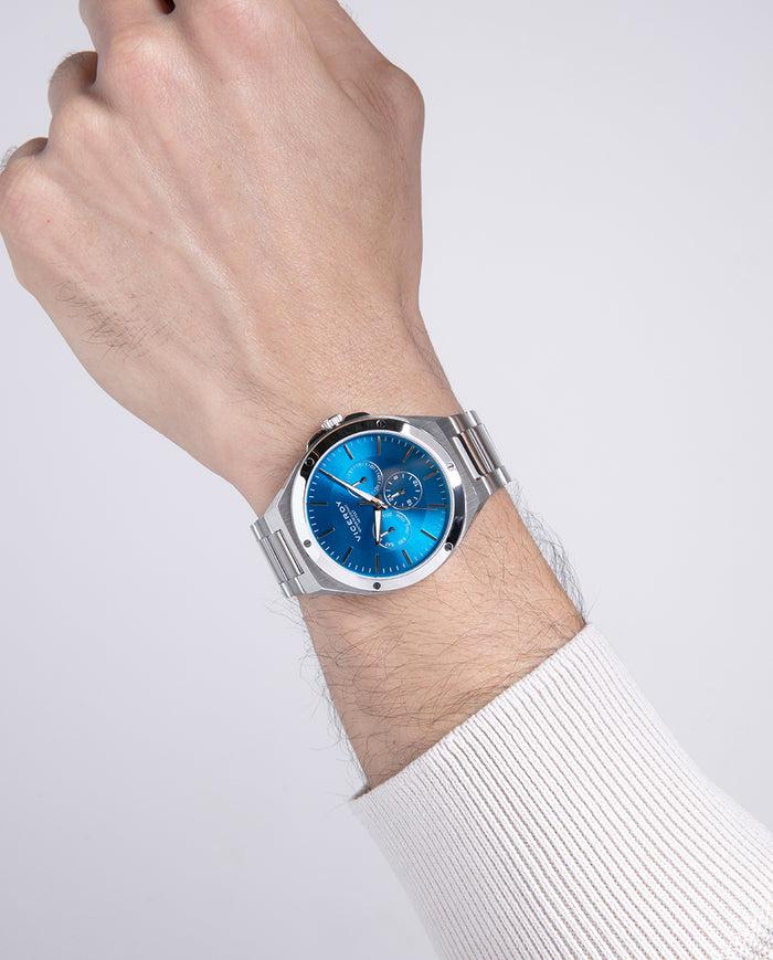 viceroy Reloj de acero con esfera azul con cronógrafo Rebajas baratas