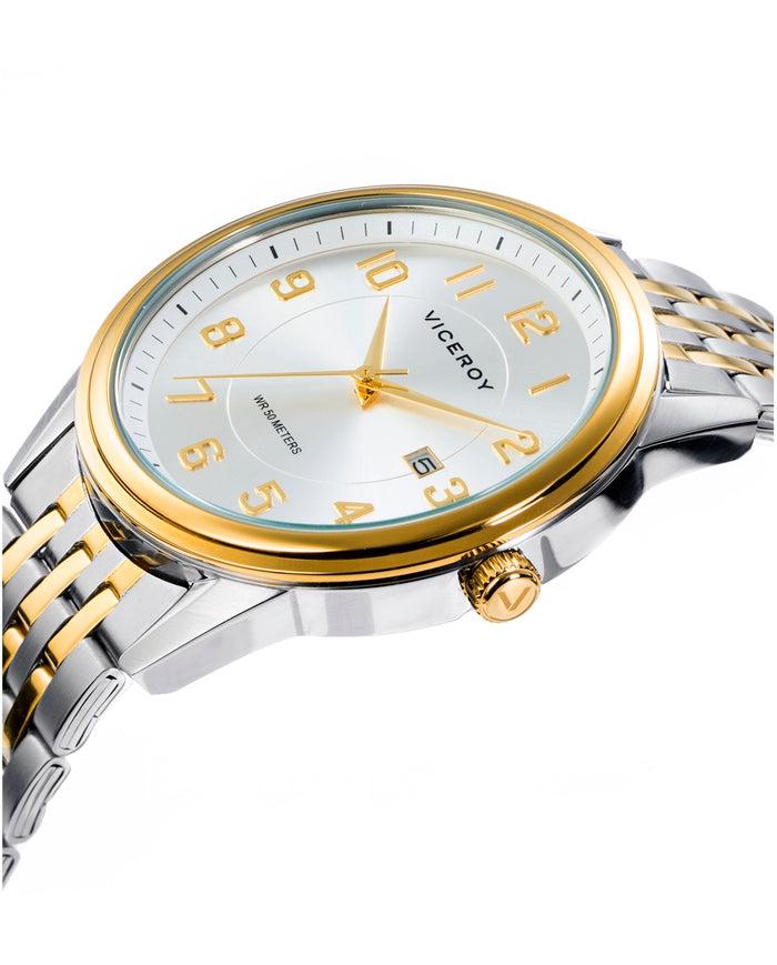 viceroy Reloj de hombre Grand 3 agujas de acero con IP dorado COMPRAR AHORA