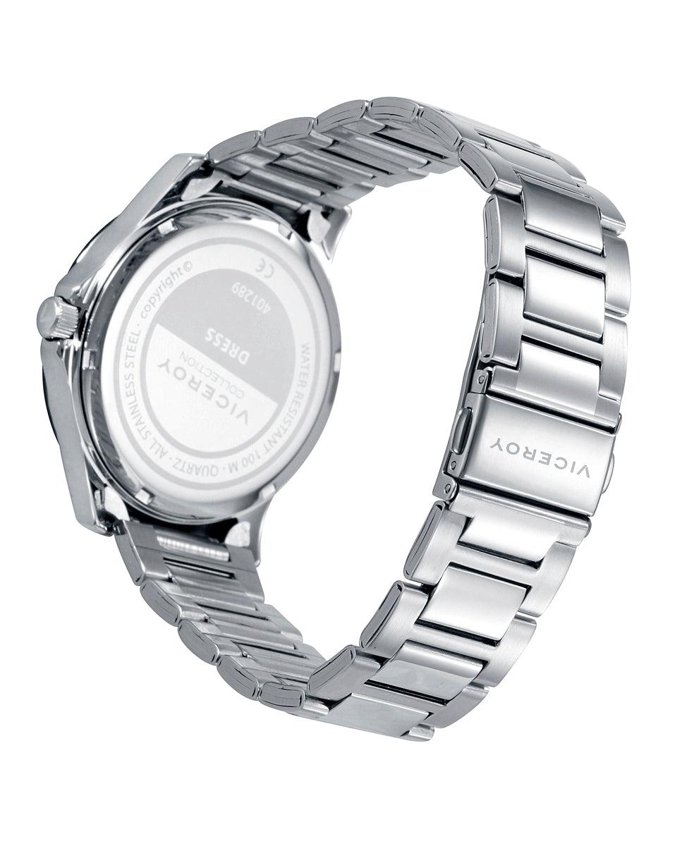 viceroy Reloj de hombre Dress con caja azul y brazalete de acero ÚLTIMAS EDICIONES