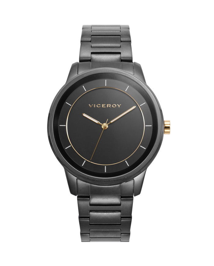 viceroy Reloj caja y brazalete de acero gris con movimiento de cuarzo Descuentos del mes