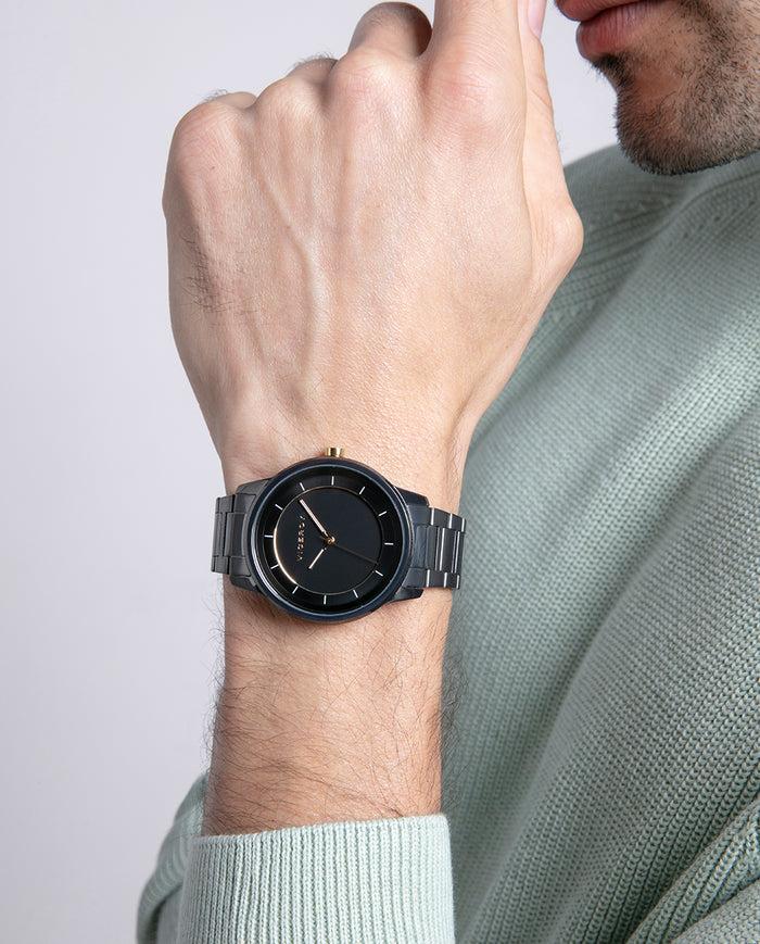 viceroy Reloj caja y brazalete de acero gris con movimiento de cuarzo Descuentos del mes