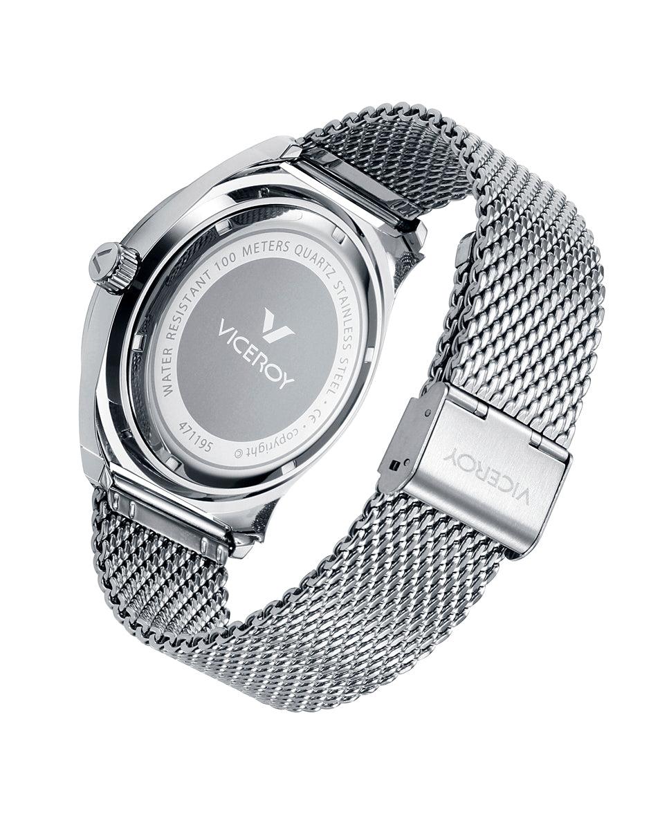 viceroy Reloj de hombre Magnum tres agujas de acero con con malla milanesa Outlet