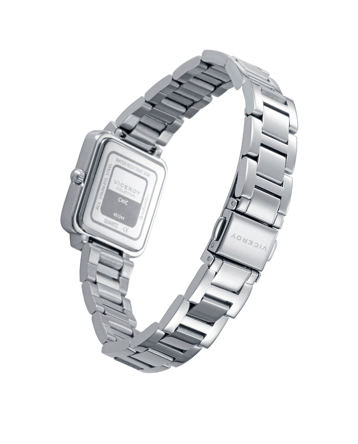 viceroy Reloj caja de acero con circonitas y brazalete de acero con movimiento cuarzo Tienda