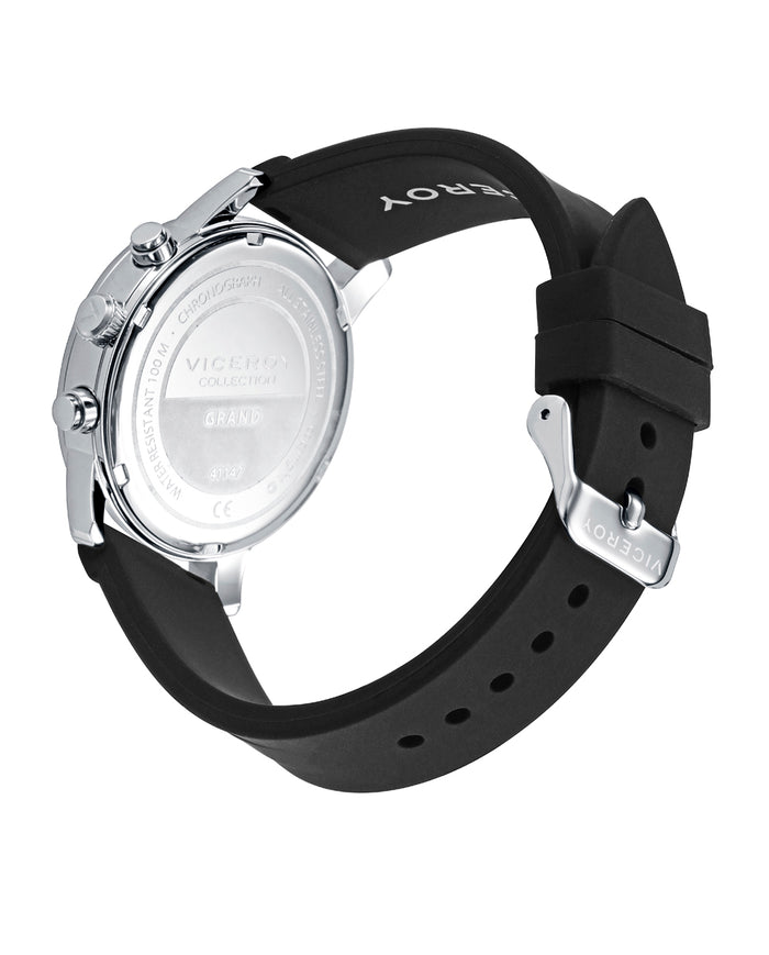 viceroy Reloj de hombre con correa de silicona y esfera negra con cronógrafo COMPRAR AHORA