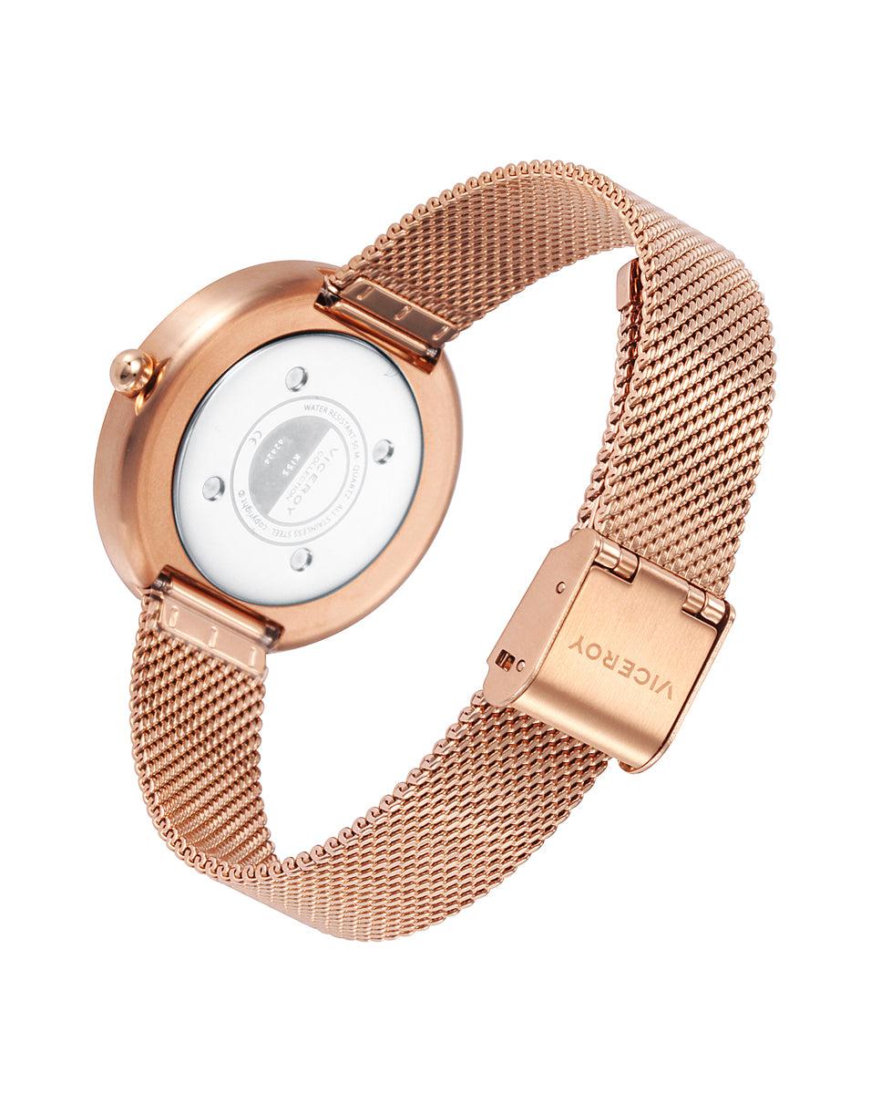 viceroy Reloj de mujer Kiss de acero IP Rosa con esfera blanca Promoción trimestral