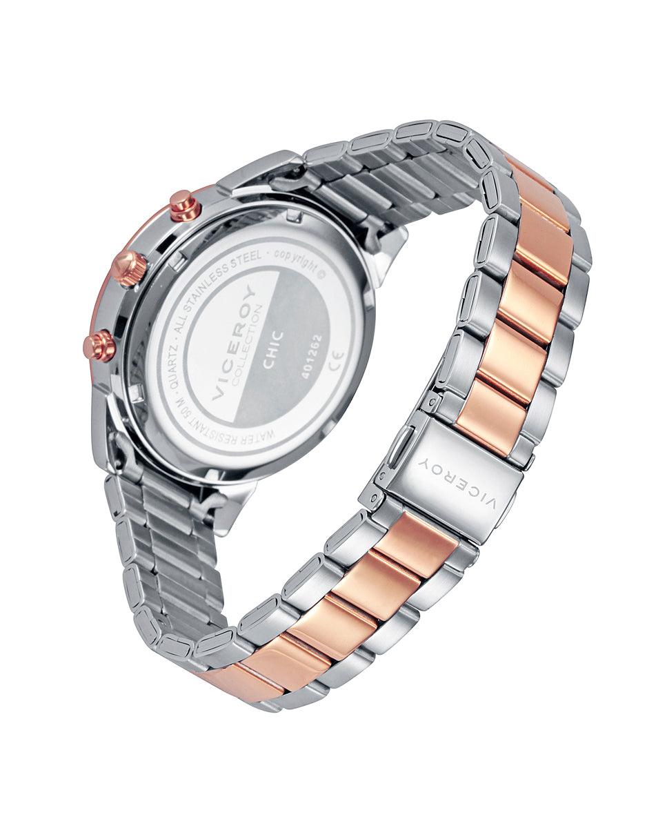 viceroy Reloj de mujer Chic de acero multifunción con esfera madreperla y bisel con circonitas Tienda de fábrica