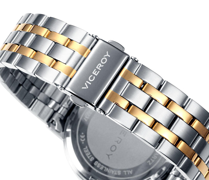 viceroy Reloj de hombre Viceroy con brazalete bicolor y esfera blanca Limitado a 3 días