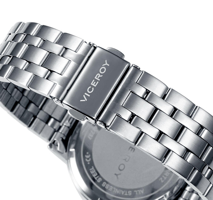 viceroy Reloj de hombre Viceroy con brazalete de acero y esfera blanca Ahorra y exporta