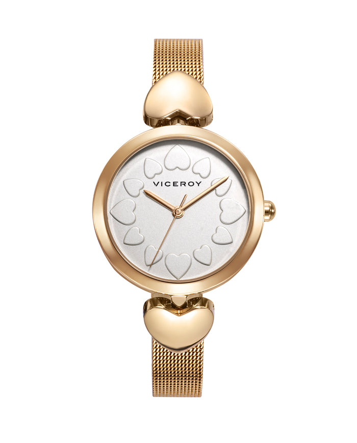viceroy Reloj de mujer Viceroy Kiss de acero con malla milanesa en ip dorado Descuentos del mes