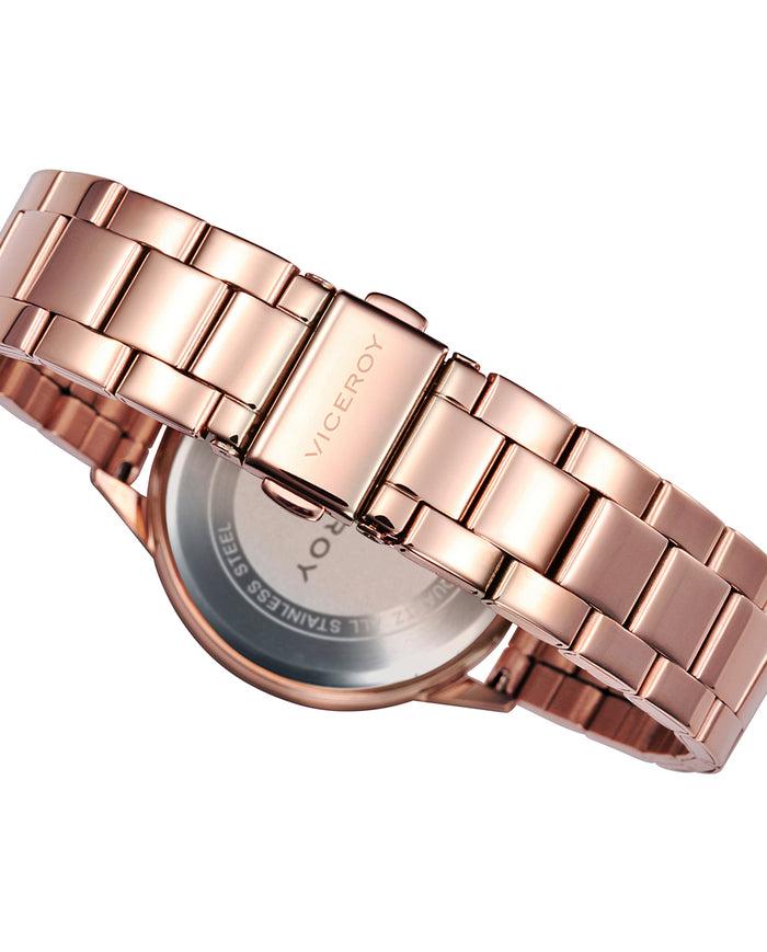viceroy Reloj de mujer Chic multifunción de acero con IP rosa Oferta exclusiva