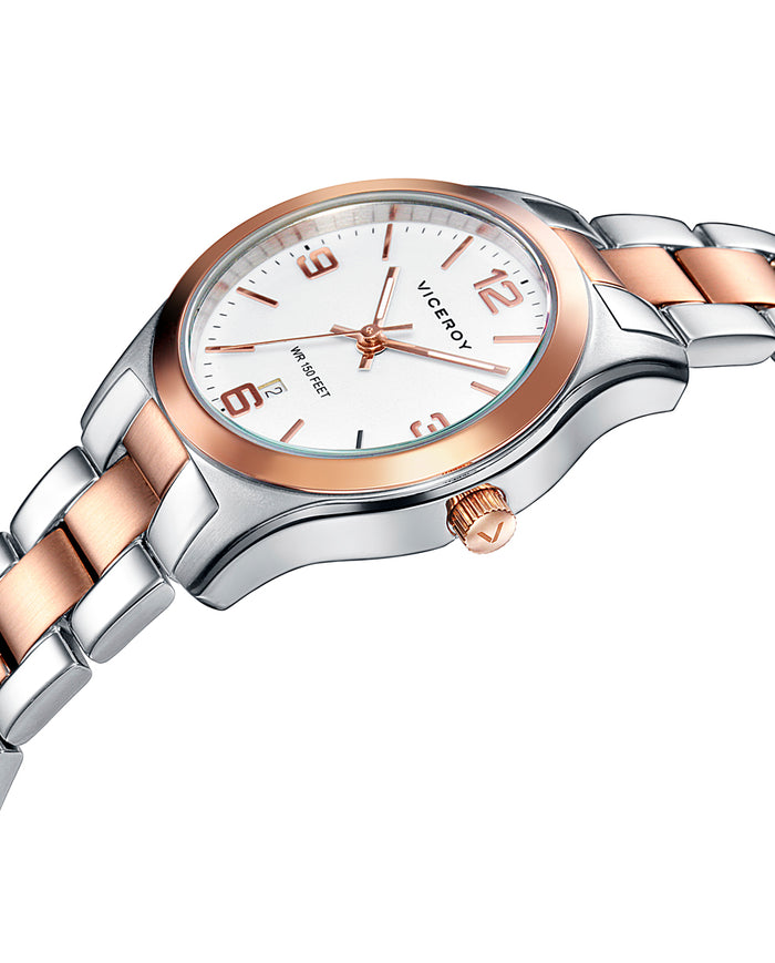 viceroy Reloj de mujer Grand 3 agujas de acero con IP rosa Ofertas de temporada