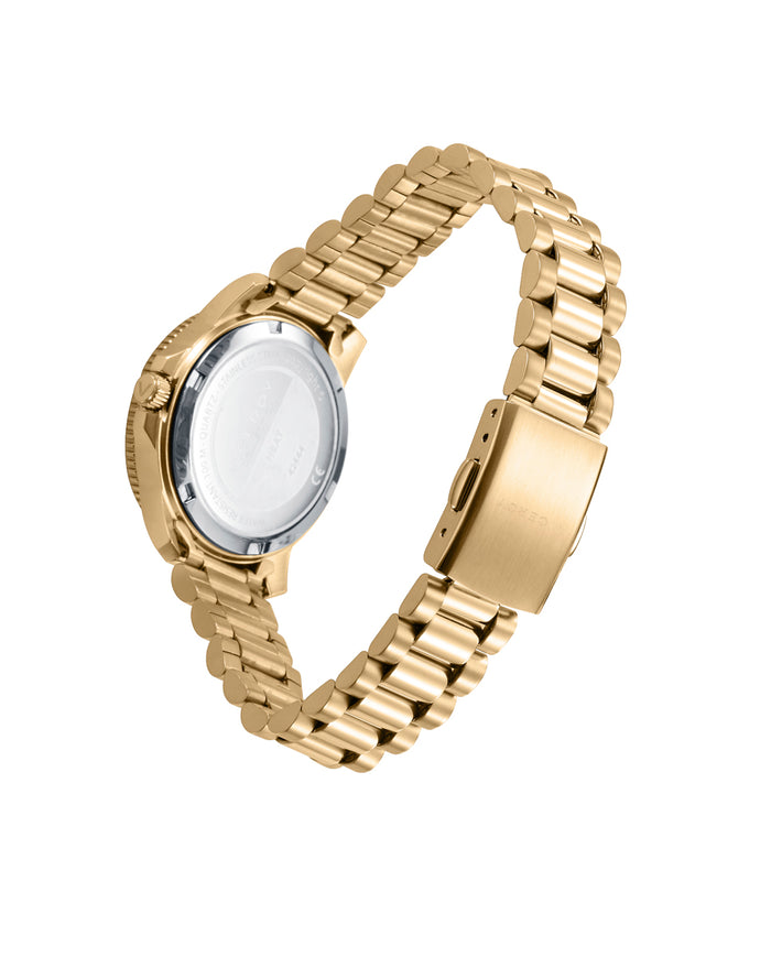 viceroy Reloj caja de acero Ip dorado con bisel de aluminio en color azul 2025