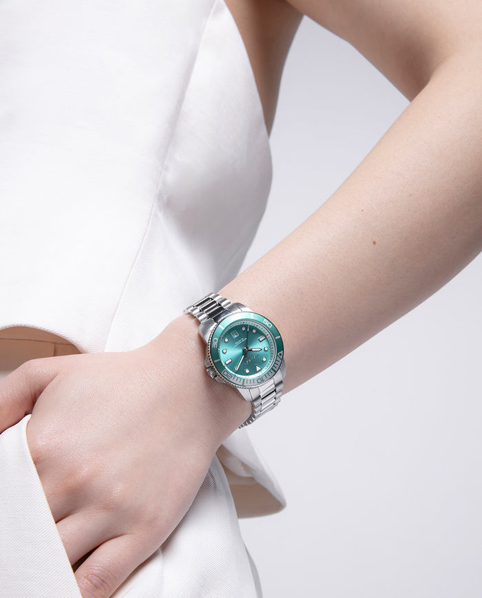 viceroy Reloj caja de acero con bisel de aluminio en color verde En línea
