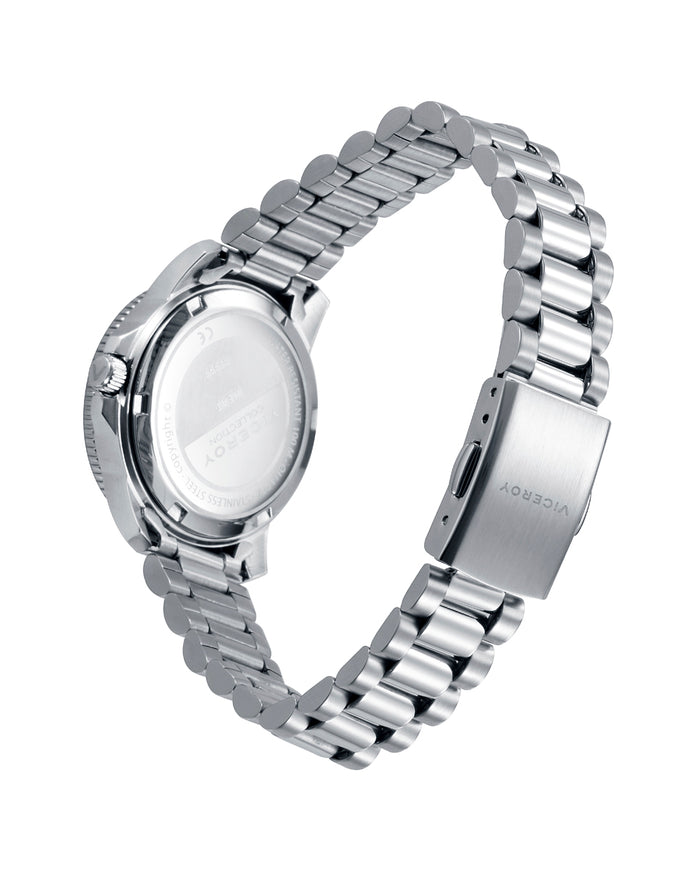 viceroy Reloj caja de acero con bisel de aluminio en color azul Outlet