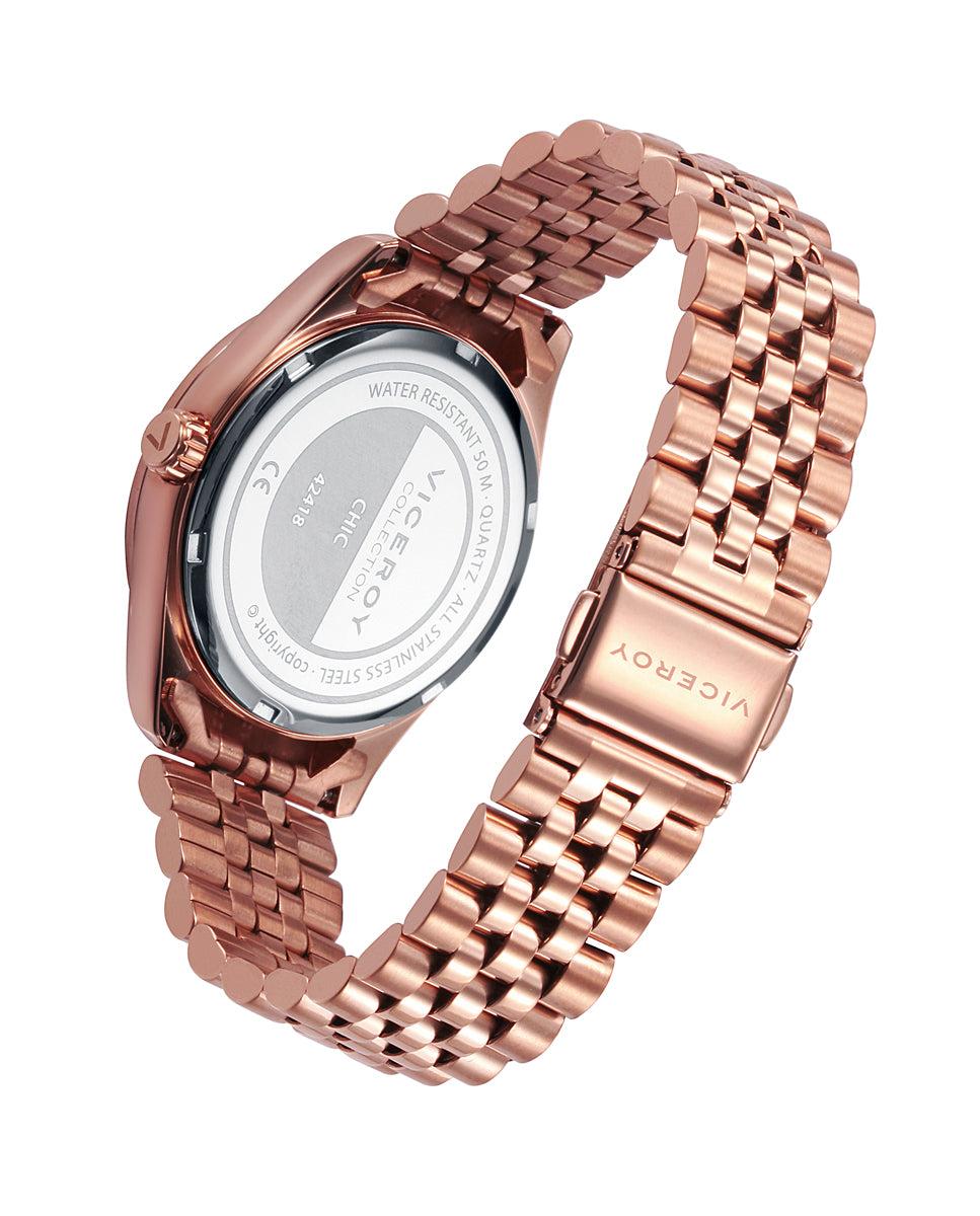 viceroy Reloj de mujer Viceroy Chic de acero multifunción con correa en ip rosa Venta caliente