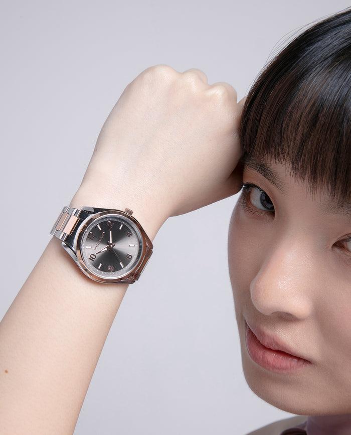 viceroy Reloj con correa de acero bicolor en rosa y esfera gris En oferta