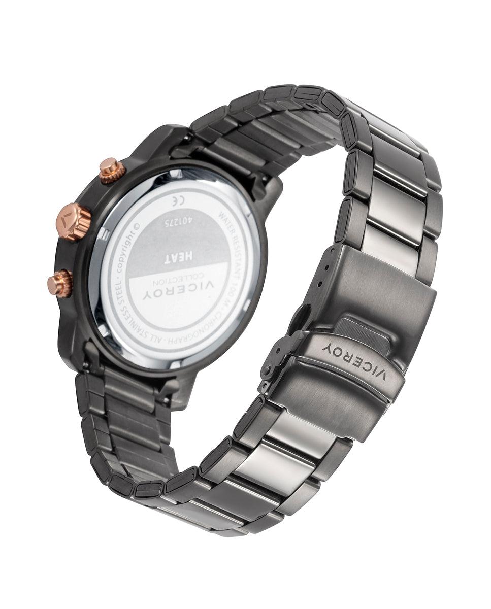 viceroy Reloj de hombre Heat de acero con cronógrafo y esfera negra Liquidación