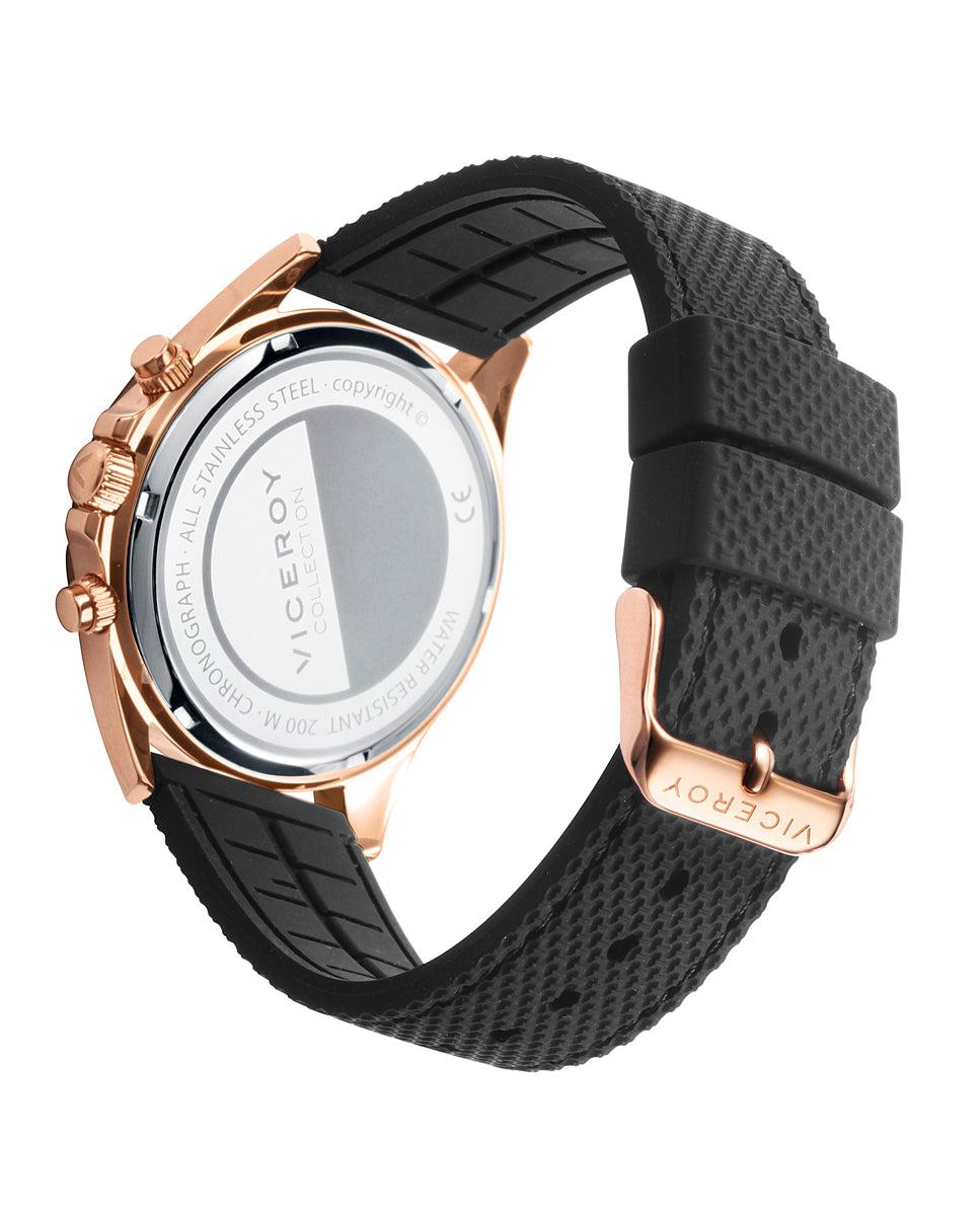viceroy Reloj de hombre Magnum con caja de acero y correa de piel negra Mejor oferta