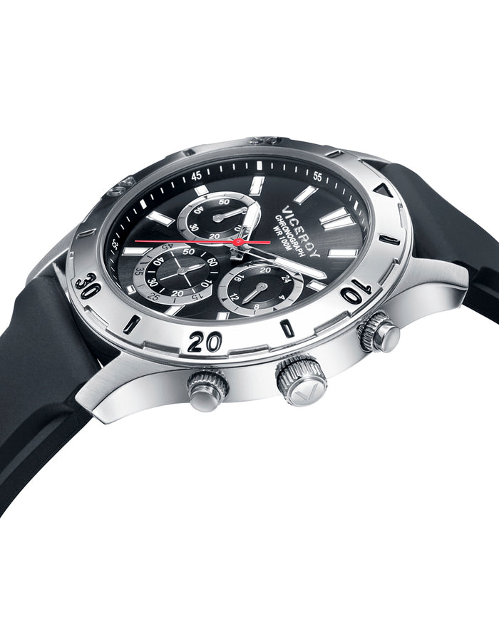 viceroy Reloj de hombre Heat cronográfo de acero y correa negra Rebajas top
