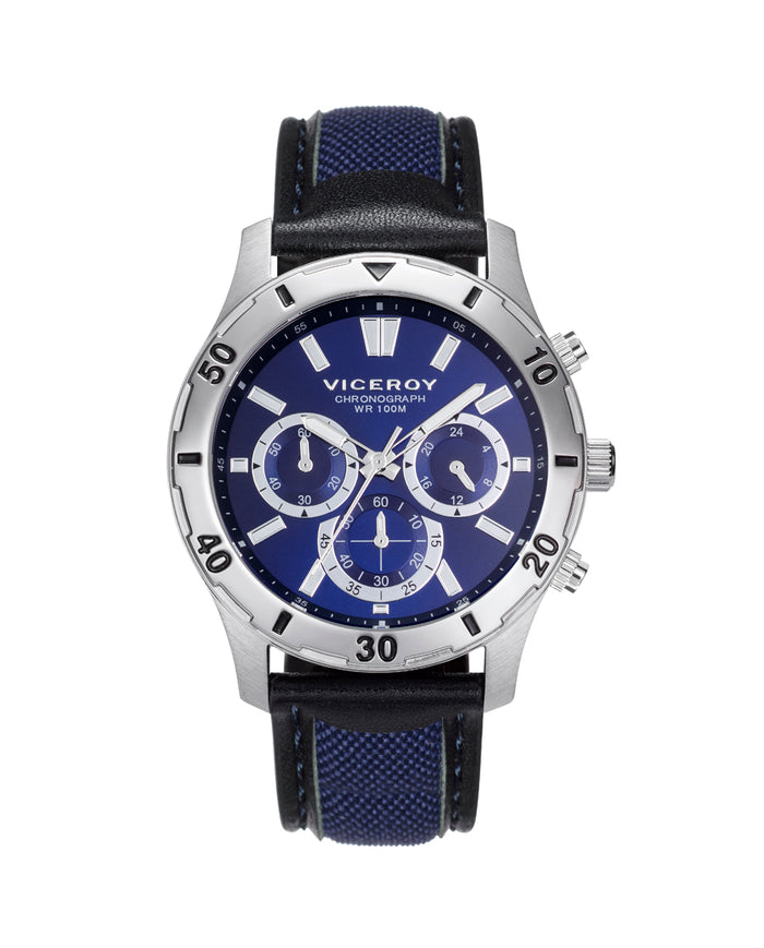 viceroy Reloj de hombre Heat cronógrafo de acero y correa de nylon y piel Envío gratis