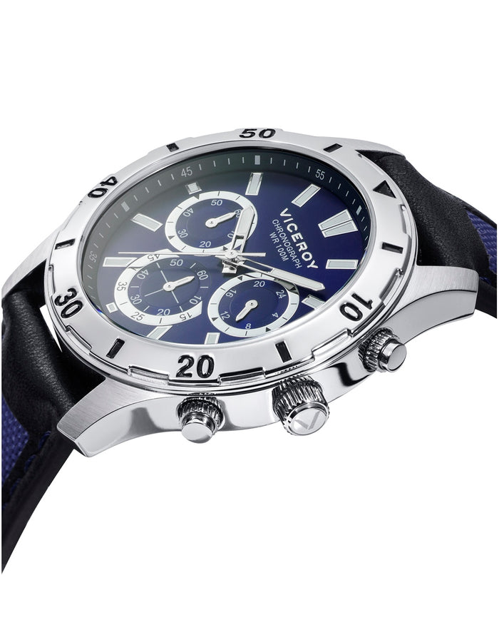 viceroy Reloj de hombre Heat cronógrafo de acero y correa de nylon y piel Envío gratis