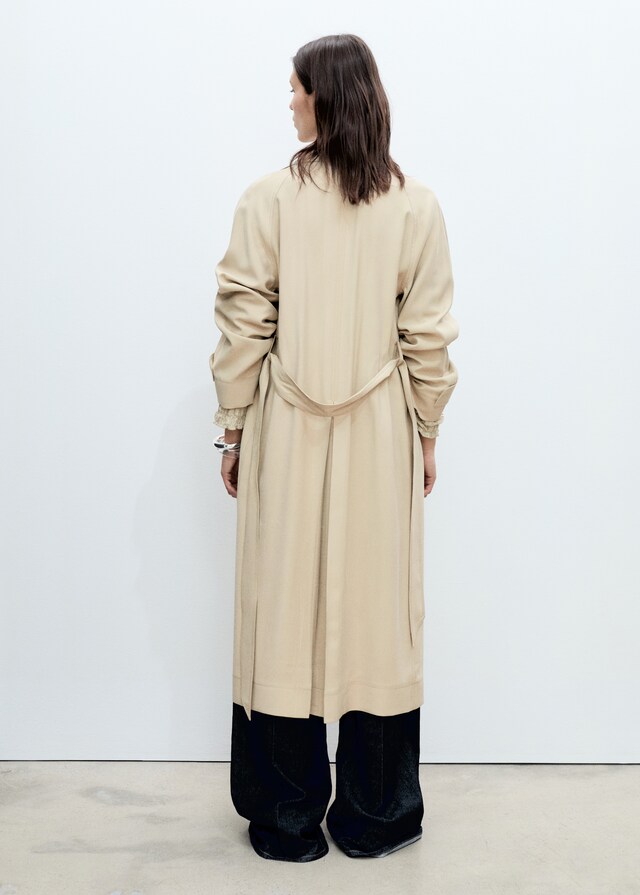 Mango Trench soft cinturón Envío gratis