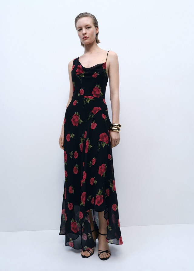 Mango Vestido largo estampado floral Últimos 2 días