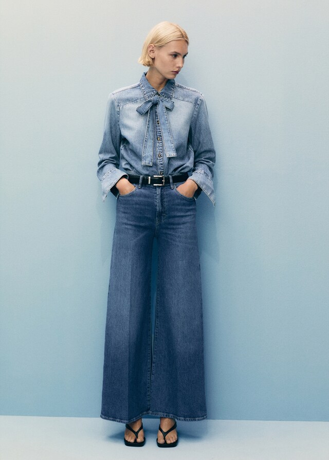Mango Jeans wideleg tiro alto Envío internacional gratuito