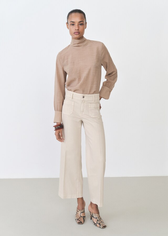 Mango Jeans wideleg bolsillos Ahorra y exporta